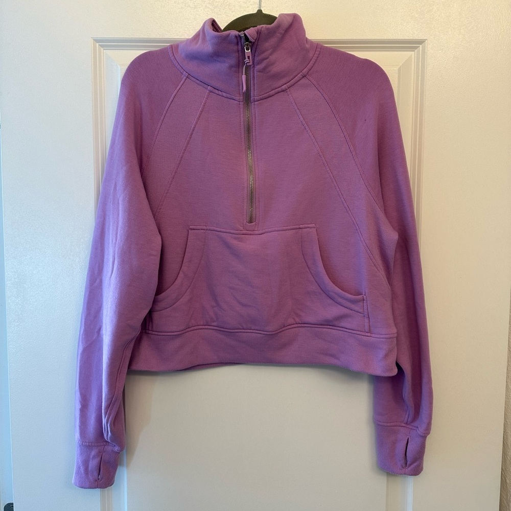 Danskin Purple Half Zip Sweatshirt - Picture 5 of 8